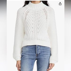 Cream free people sweater